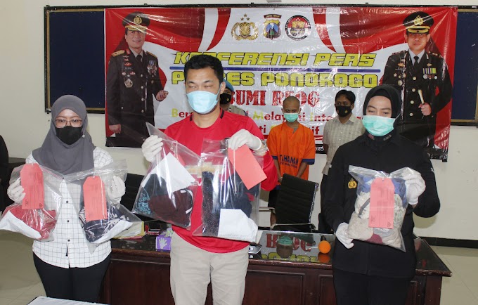 Polres Ponorogo gelar Pers release kasus penganiayaan seorang santri
