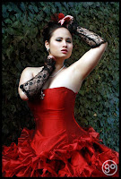 Red Gothic Wedding Dress