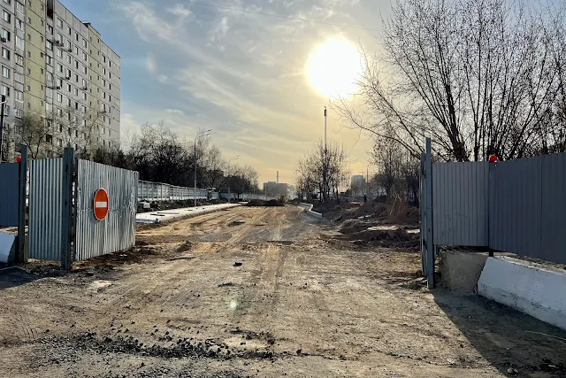Проектируемый проезд № 2236, строительная площадка автодороги «Проектируемый проезд № 2236 – улица Лётчика Осканова»