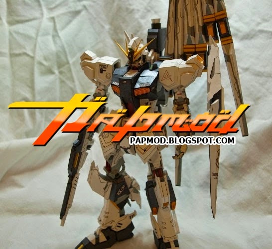 RX 93 V Gundam Papercraft Model Korean Version