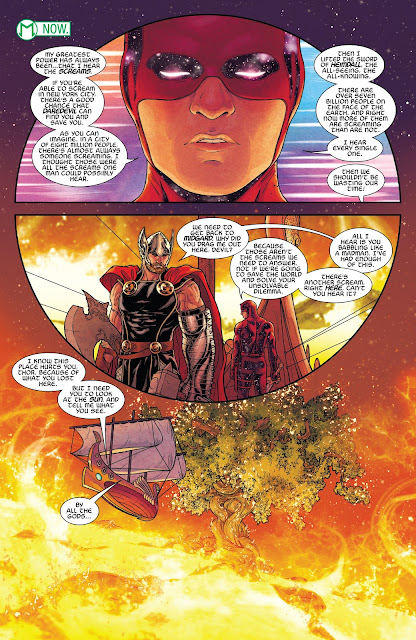 Daredevil takes Thor to Asgard and show him the Yggdrasil (the World Tree)