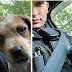 A police officer adopts an injured puppy who had been left abandoned after saving her life.