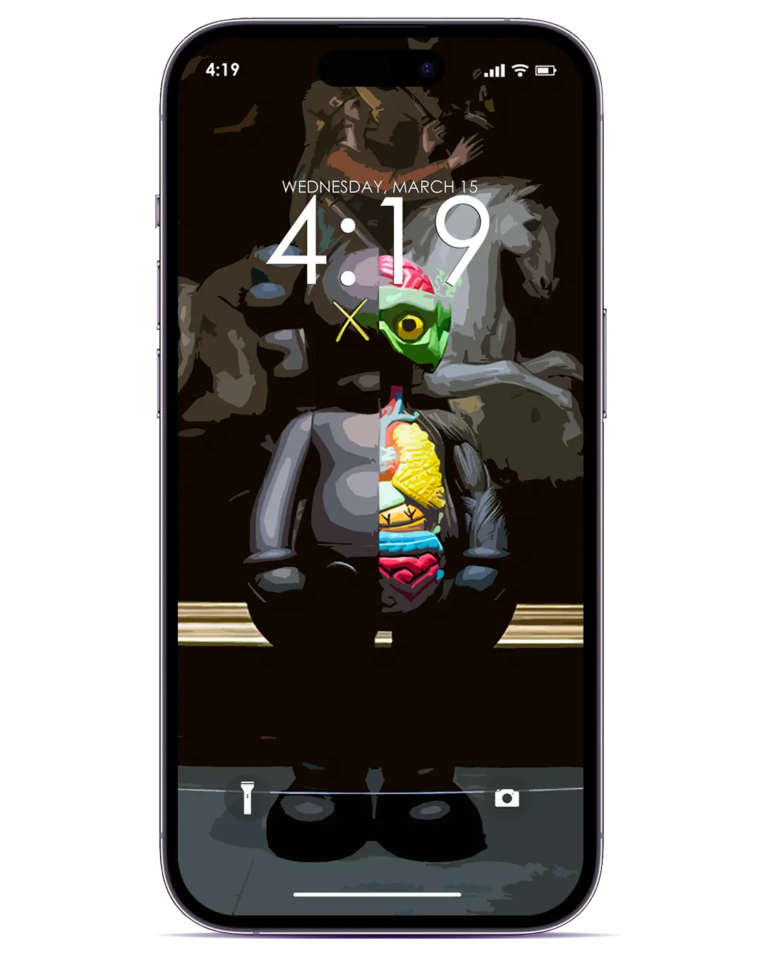 KAWS WALLPAPER FOR IPHONE WITH IOS 16
