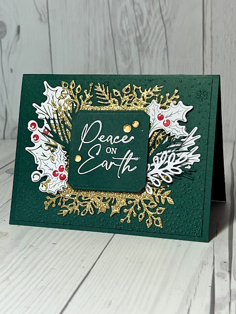 Christmas card using the Joy of Christmas Suite from Stampin' Up!