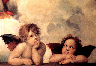 Madonna Sistina, detalhe Putti (querubins)