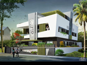 "3d exterior modeling rendering India"