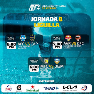 Dos partidos el domingo y uno el lunes en la jornada 8 de Liguilla