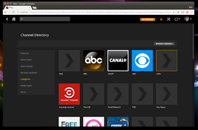 Plex Media Server channels