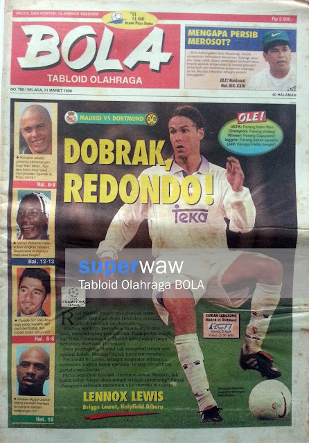 Tabloid BOLA: DOBRAK, REDONDO