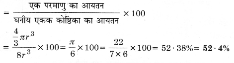 Solutions Class 12 रसायन विज्ञान-I Chapter-1 (ठोस अवस्था)