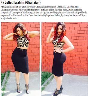 curviest african celebrities juliet ibrahim ghana