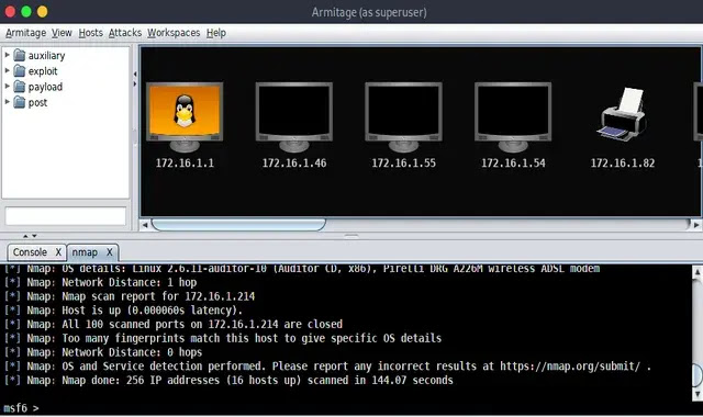 ARMITAGE Linux