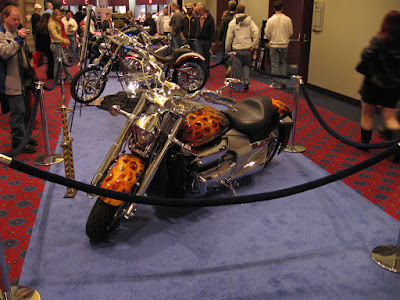 Custom Honda Valkyrie Rune Motorcycle at the Portland International Auto Show in Portland, Oregon, on January 28, 2006