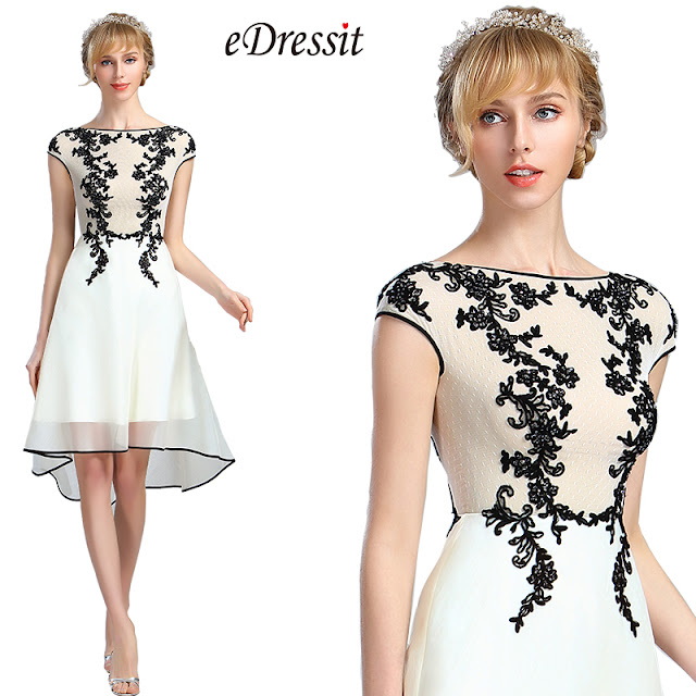 eDressit White Lace Appliques Beaded Evening Dress