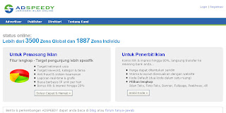Setelah pada Postingan sebelumnya saya membahas wacana mendapatkan penghasilan embel Dapatkan Penghasilan Tambahan dari Adspeedy