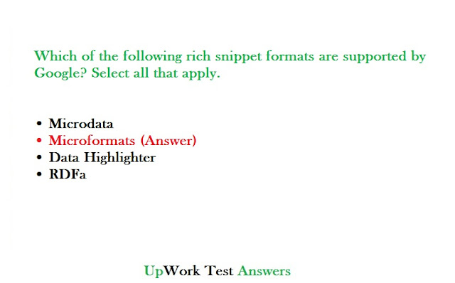 upwork seo test answer no 9