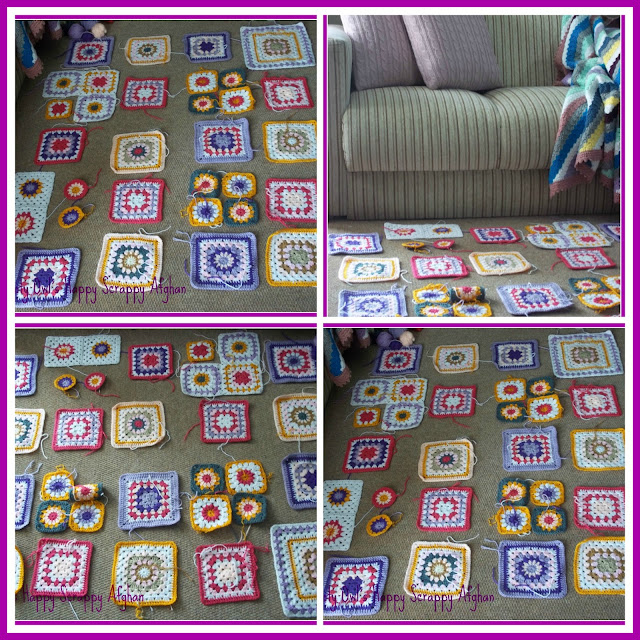 Granny Squares Scrap Afghan