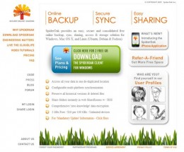 Spideroak free online backup