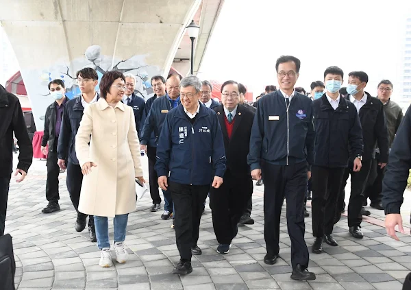 ▲彰化縣副縣長林田富表示，近年來因為氣候變遷，極端氣候帶來的瞬間強降雨，防洪治水變成很重要的考驗、感謝行政院陳院長對於地方的關心及建設的支持。（彰化縣政府提供 ）