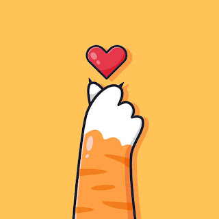 Sumber gambar : https://pixabay.com/vectors/cat-paw-heart-character-cute-8239223/