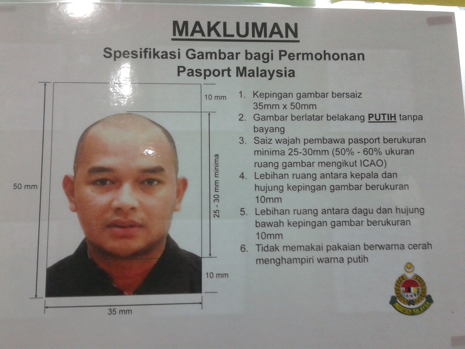 I.D.Z.A.R.A.T.E.N: Renew Passport di UTC Kuala Lumpur.