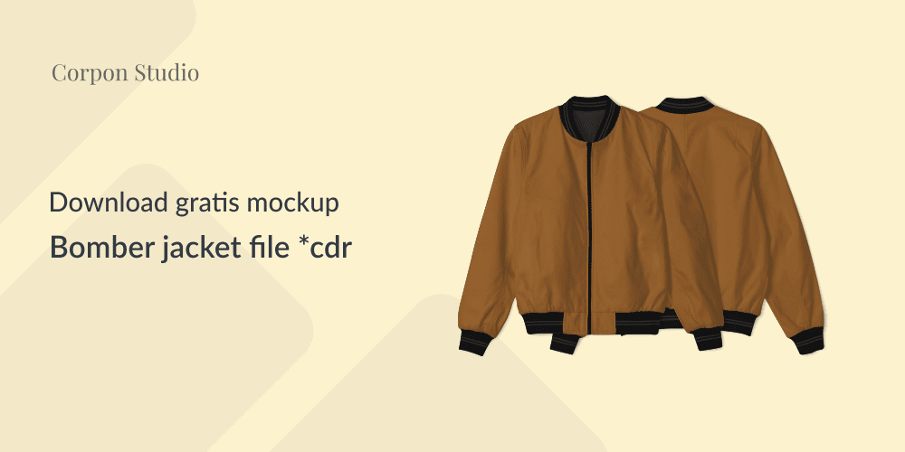 Download Download Mockup Bomber Jacket File .CDR Gratis - Jago Desain