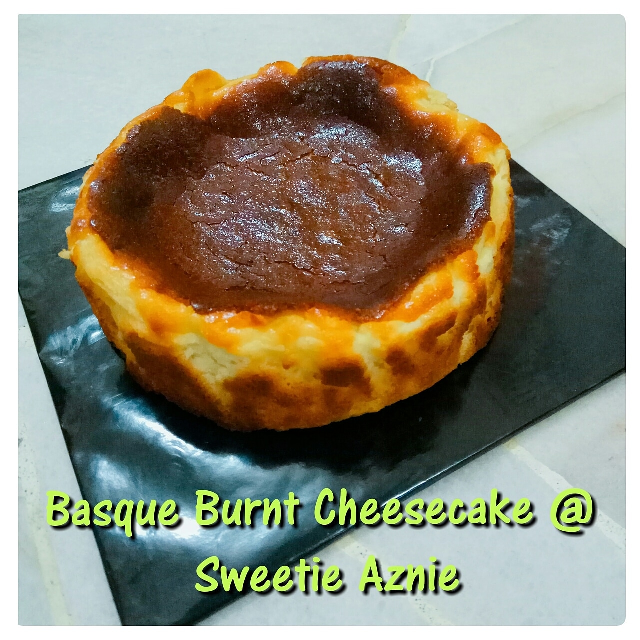 Basque Burnt Cheesecake Kek Keju Hangus