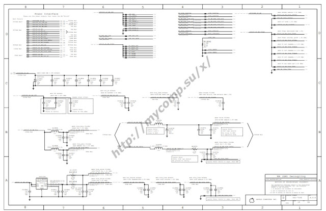 Apple Macbook Pro15 4E2809D A1211 MLB M59 Schematic