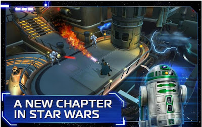  pada kesempatan ini aku akan membagikan sebuah Game RPG yang sangat seru dan menyenangka Star Wars Uprising v3.0.1 (MOD God Mode)