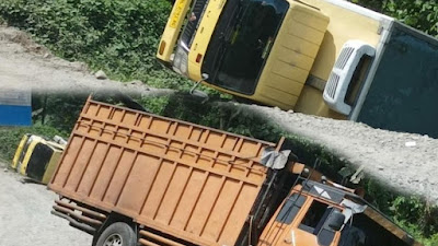 2 Truk Terbalik, Pemerintah Diminta Serius Tangani Kerusakan Jalan ‘Maut’ Batu Jomba Tapsel