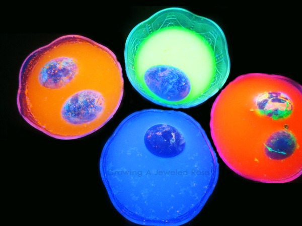 glowing egg dye