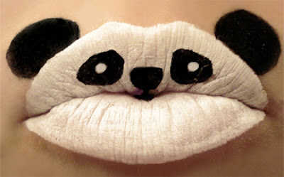 lukisan bibir panda