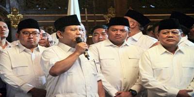 Prabowo Terima Mandat Kader Maju di Pilpres 2019