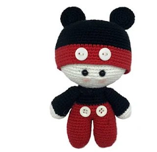 PATRON GRATIS MUÑECA MICKEY MOUSE AMIGURUMI 55512