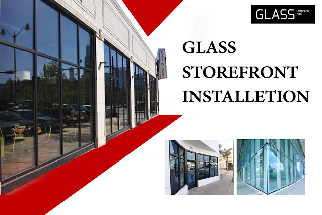 Glass storefront installation New York