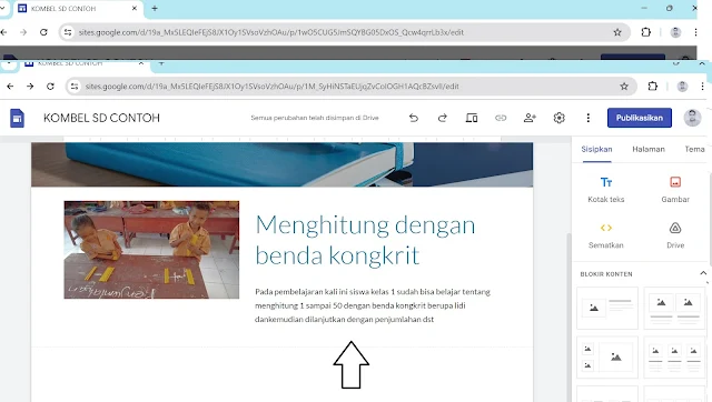 Komunitas Belajar Dengan Google Site