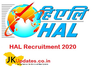 HAL Recruitment 2020, All India Jobs, India Jobs, Jammu Kashmir Jobs, 