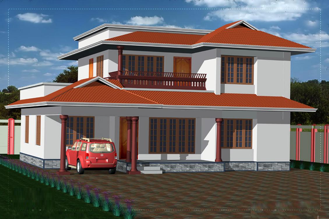 Traditional kerala style house elevation designs