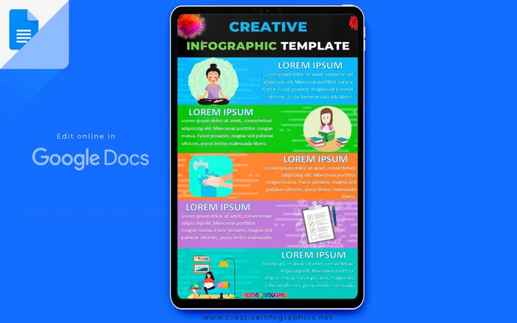 Infographic template with simple design—Google Docs