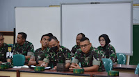 Danrem 043/Gatam Pimpin Rapat Persiapan Menyambut HUT TNI Ke-77 Tahun 2022