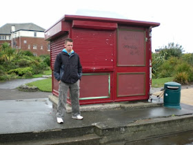 Richard Gottfried at the Crazy Golf course and Putting Green at Gynn Gardens in Blackpool