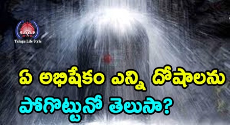 ఏ అభిషేకం ఎన్ని దోషాలను పోగొట్టునో తెలుసా?