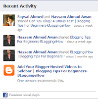 activity feed