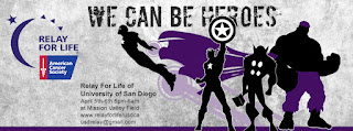 Relay For Life of University of San Diego Superhero Theme Facebook Cover