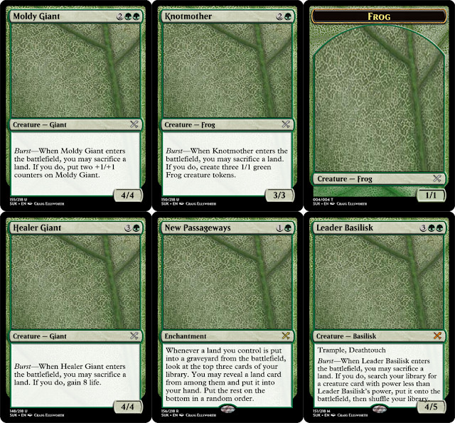 Moldy Giant, Knotmother, Frog Token, Healer Giant, New Passageways, Leader Basilisk