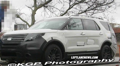 2011 Model New Ford Explorer Spy Pictures