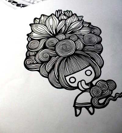 20 Contoh Gambar Doodle Art Simple Mudah Di Tiru - GRAFIS 