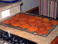 Seasoned masa pizza rounds