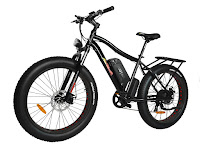 Addmotor MOTAN M-550 P7 Snow Beach Mountain Fat-Tire E-Bike Electric Bicycle, full electric mode or pedal assist, with 17" frame, 26" rims, 4" wide fat tires, front suspension, speeds up to 25 mph, distance range between 30 to 55 miles, 750W motor, 48v 11.6ah lithium battery