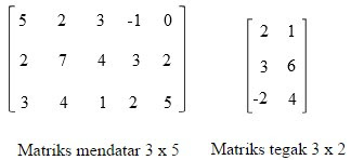 Materi Pengertian dan Jenis-jenis Matriks Matematika Lengkap